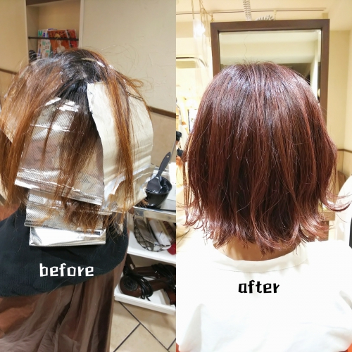 デザインカラー イヤリングカラーとハイライト☆