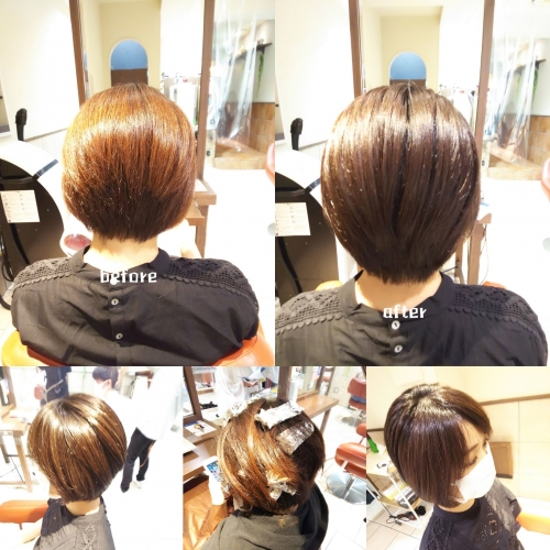 髪色チェンジ！シークレットハイライトとモノトーンアッシュ☆