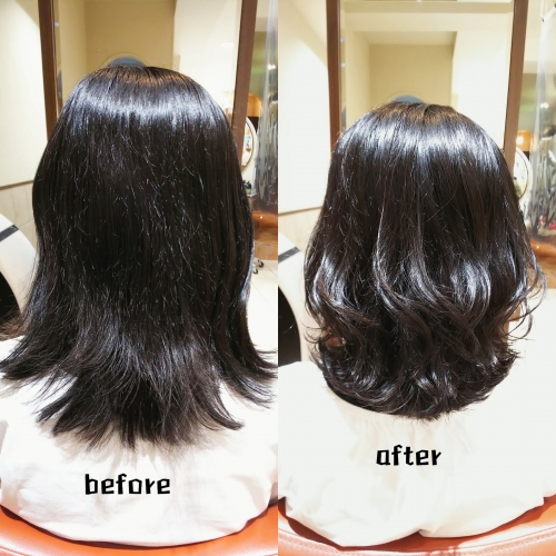 外ハネミディアムスタイル☆