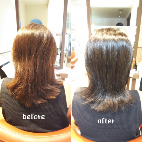 退色してしまった髪色をカーキアッシュ☆