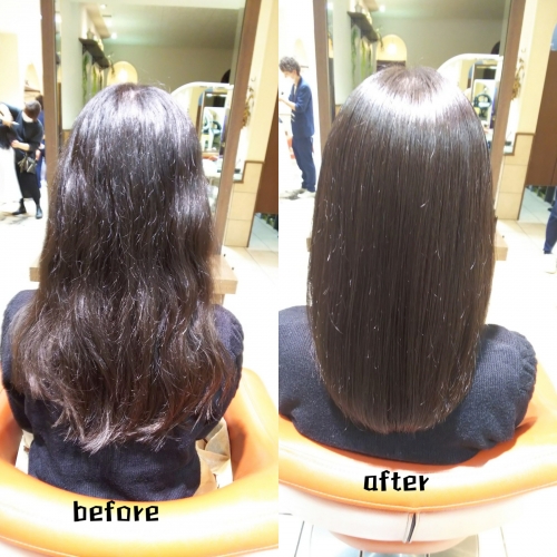 【髪質改善】ハホニコ酸熱トリートメントとラメラメトリートメントで美髪にしませんか☆