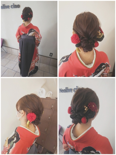 卒業式、袴着付け、ヘアセットご予約受付中