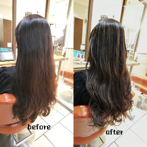 白髪馴染ませハイライト☆