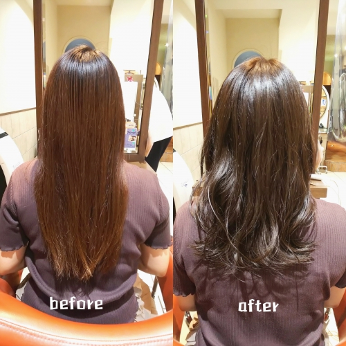 退色してしまった髪色をオリーブアッシュカラー☆