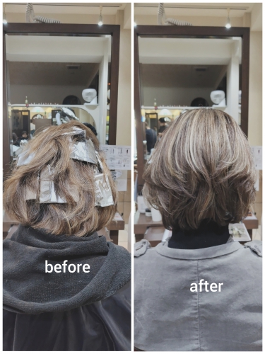 白髪ぼかしハイライトでイメチェンしませんか？