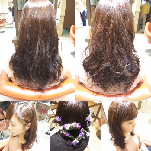 伸ばしている髪に低温デジタルパーマデジピュアでお手入れ簡単カールスタイル☆