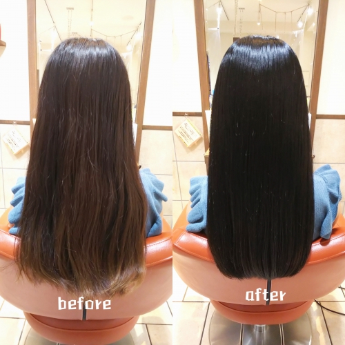 髪質改善酸熱トリートメント、超音波ハホニコラメラメトリートメントで美髪☆