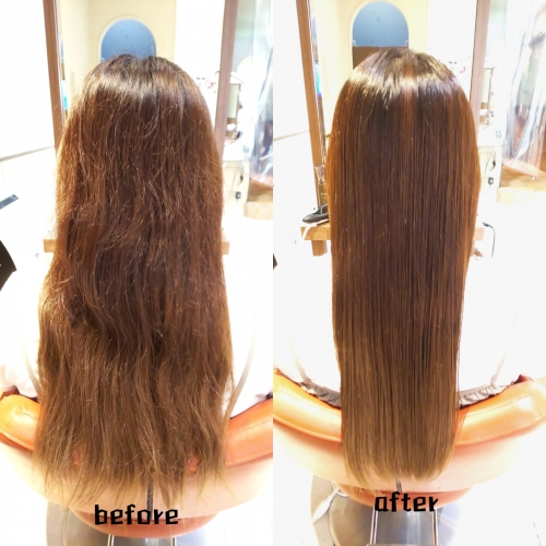 髪質改善メニューでロングヘアーも美髪☆