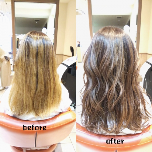 バレイヤージュにショコラベージュ☆