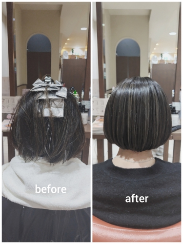 白髪ぼかしハイライトでイメチェンしませんか？