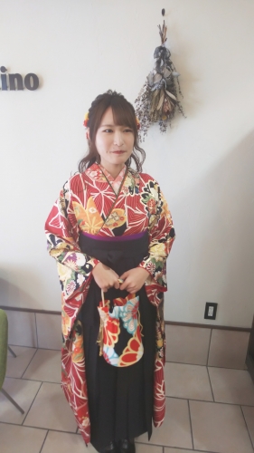 卒業式 ヘアセット 袴着付け ご予約受付中☆ 登戸