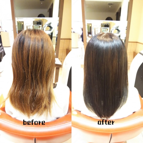 ブリーチをされている方も【髪質改善】ハホニコ酸熱トリートメントとラメラメトリートメントで美髪に☆