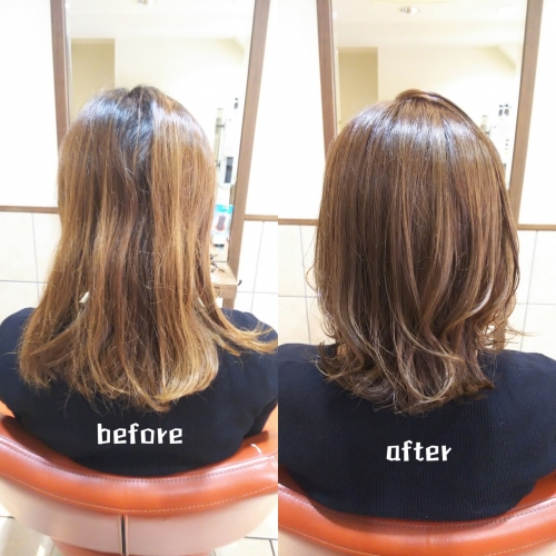 バッサリカット！お手入れ簡単結べるロブ☆