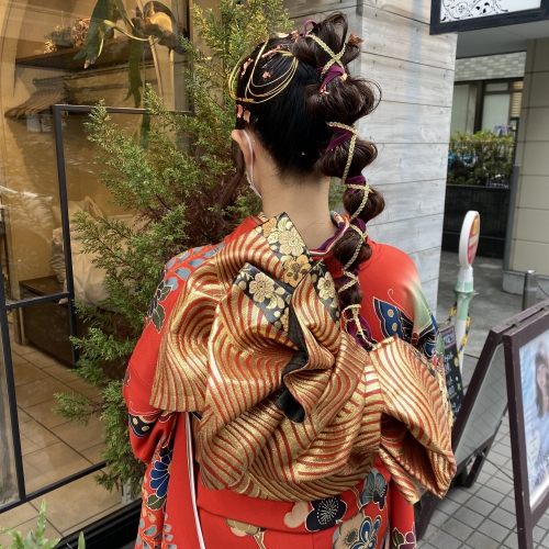 卒業式 ヘアセット 袴着付け ご予約受付中☆