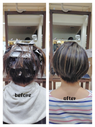 白髪ぼかしハイライトでイメチェンしませんか？