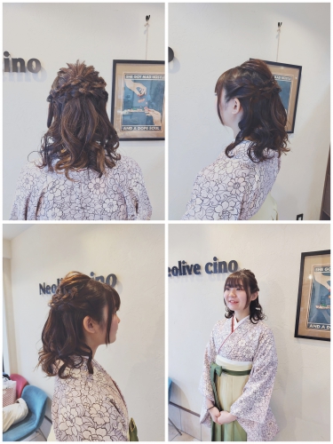 卒業式、袴着付け、ヘアセットご予約受付中