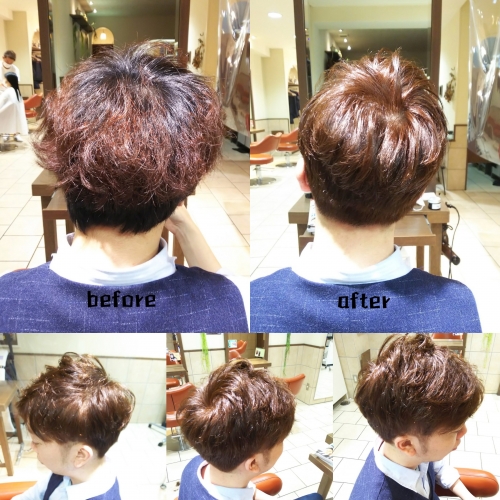 伸びて重くなってしまった髪をバッサリカット！襟足スッキリなショートスタイル☆