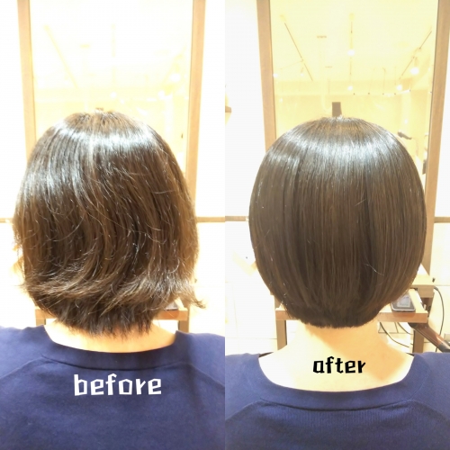 髪質改善メニューで美髪ボブ☆