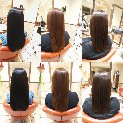 プレミアム髪質改善酸熱トリートメントと超音波ハホニコラメラメトリートメント☆