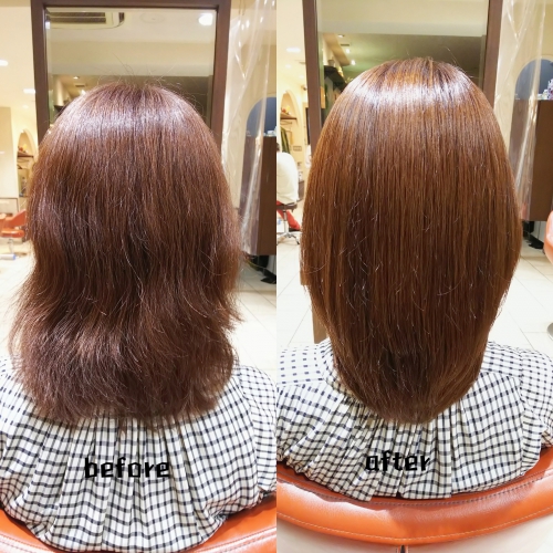 髪質改善メニューでパヤパヤした髪もまとまる美髪☆