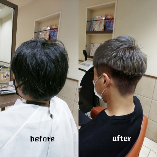 ダブルカラーでシルバーカラーに☆