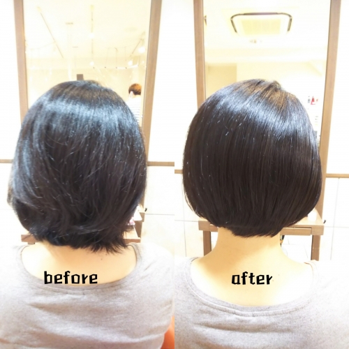 髪質改善メニューで毛先までまとまる艶髪☆