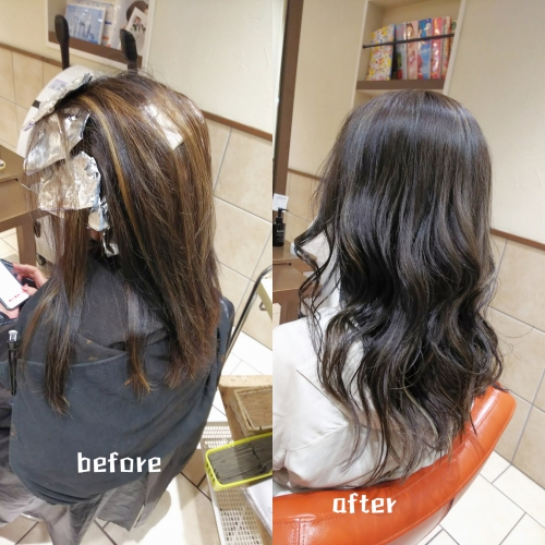 白髪馴染ませハイライトでオシャレカラーにしませんか☆