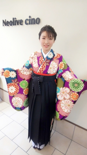 卒業式 ヘアセット 袴着付け ご予約受付中☆ 登戸