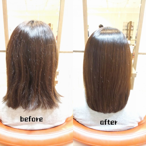 髪質改善メニューで艶髪☆