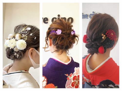 卒業式、袴着付け、ヘアセットご予約受付中