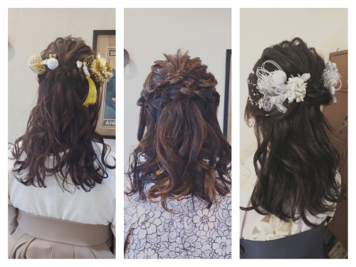 卒業式、袴着付け、ヘアセットご予約受付中