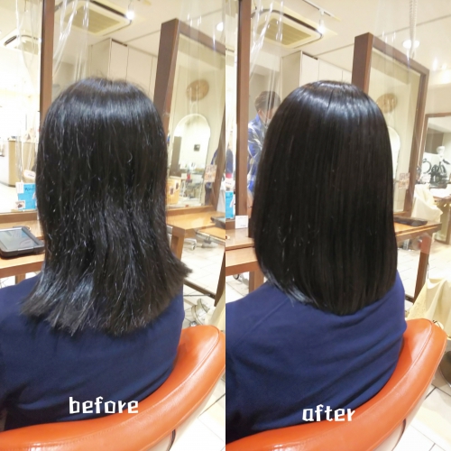 髪質改善酸熱トリートメントと超音波ハホニコトリートメントで髪のメンテナンス☆