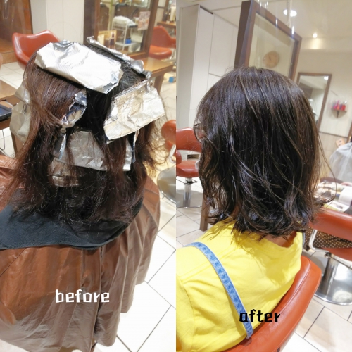 白髪馴染ませハイライトでイメチェンしませんか？