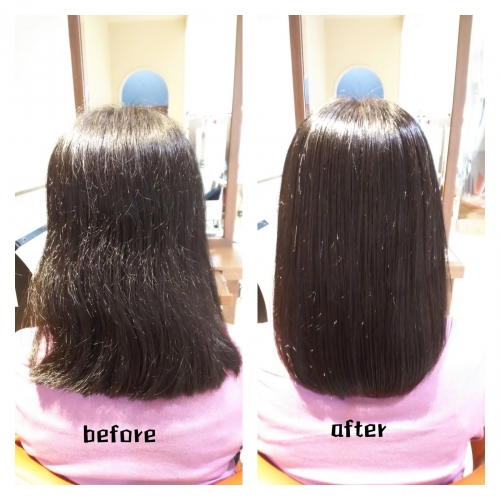 パヤパヤした髪も髪質改善メニューでまとまる美髪に☆