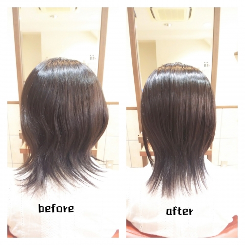 髪質改善メニューで艶髪に☆
