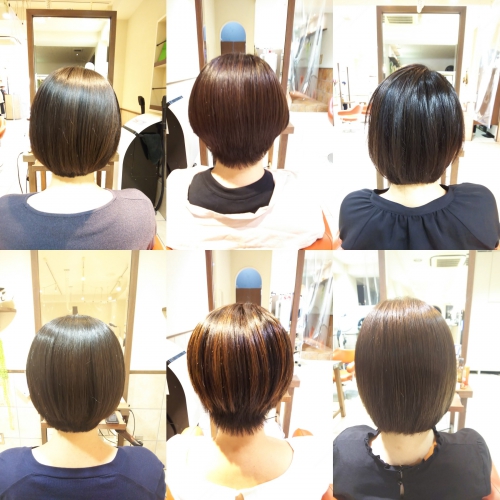 髪が短いショートやボブの方も髪質改善メニューで美髪☆
