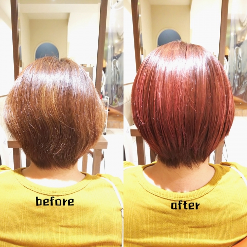 酸熱トリートメントと一緒にカラーチャージ☆