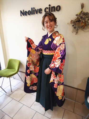 卒業式 ヘアセット 袴着付け ご予約受付中☆ 登戸