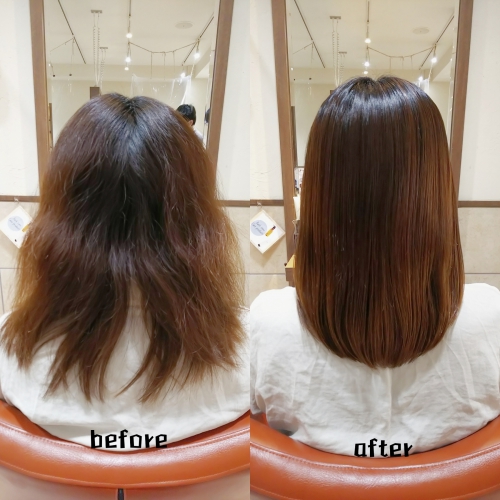 梅雨前に酸性ストレートで扱いやすい髪にしませんか☆