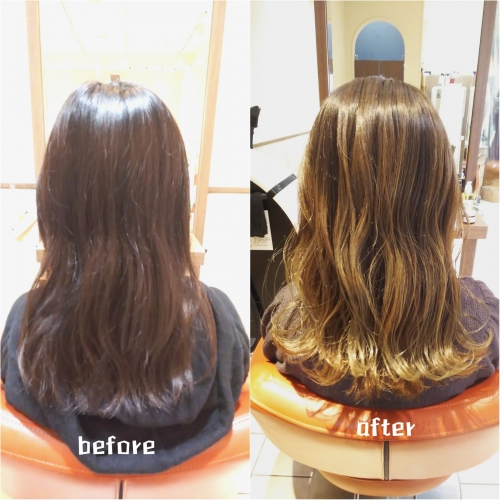 バレイヤージュカラー☆