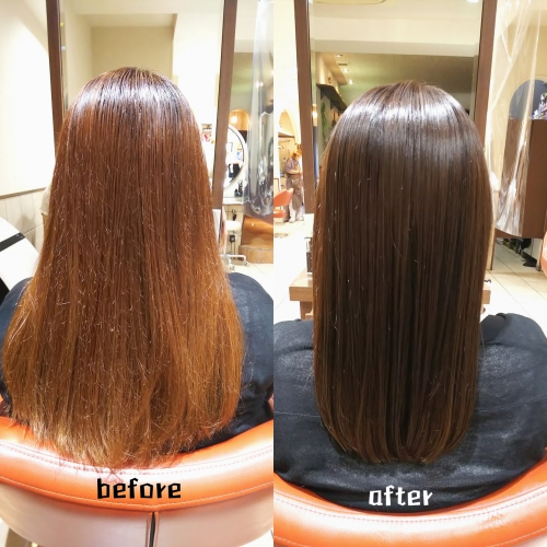 髪質改善酸熱トリートメント、ハホニコラメラメトリートメント  美髪