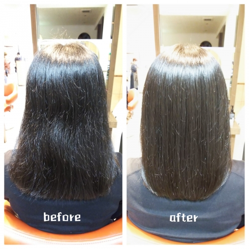 髪質改善メニューでパヤパヤした髪もまとまる美髪☆