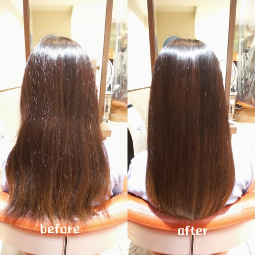 髪質改善酸熱とラメラメトリートメント☆