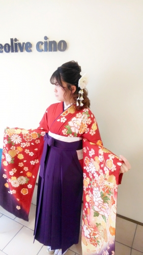 卒業式 ヘアセット 袴着付け ご予約受付中☆ 登戸