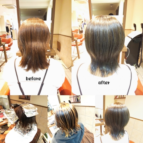 バレイヤージュカラー☆