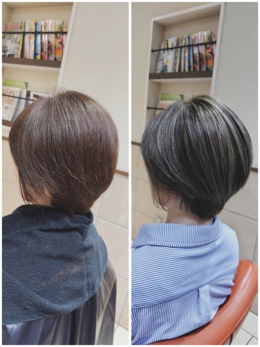 白髪ぼかしハイライトでイメチェンしませんか？