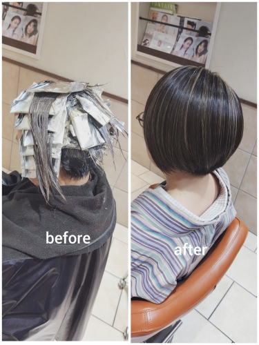 白髪ぼかしハイライトでイメチェンしませんか？