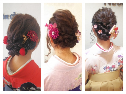 卒業式、袴着付け、ヘアセットご予約受付中