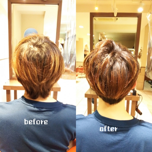 襟足スッキリなショートスタイル☆