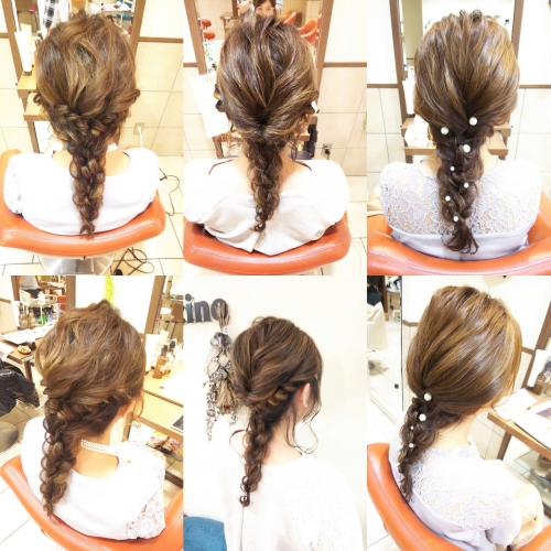 結婚式にオススメな編み下ろしヘアアレンジ☆